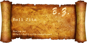 Bell Zita névjegykártya